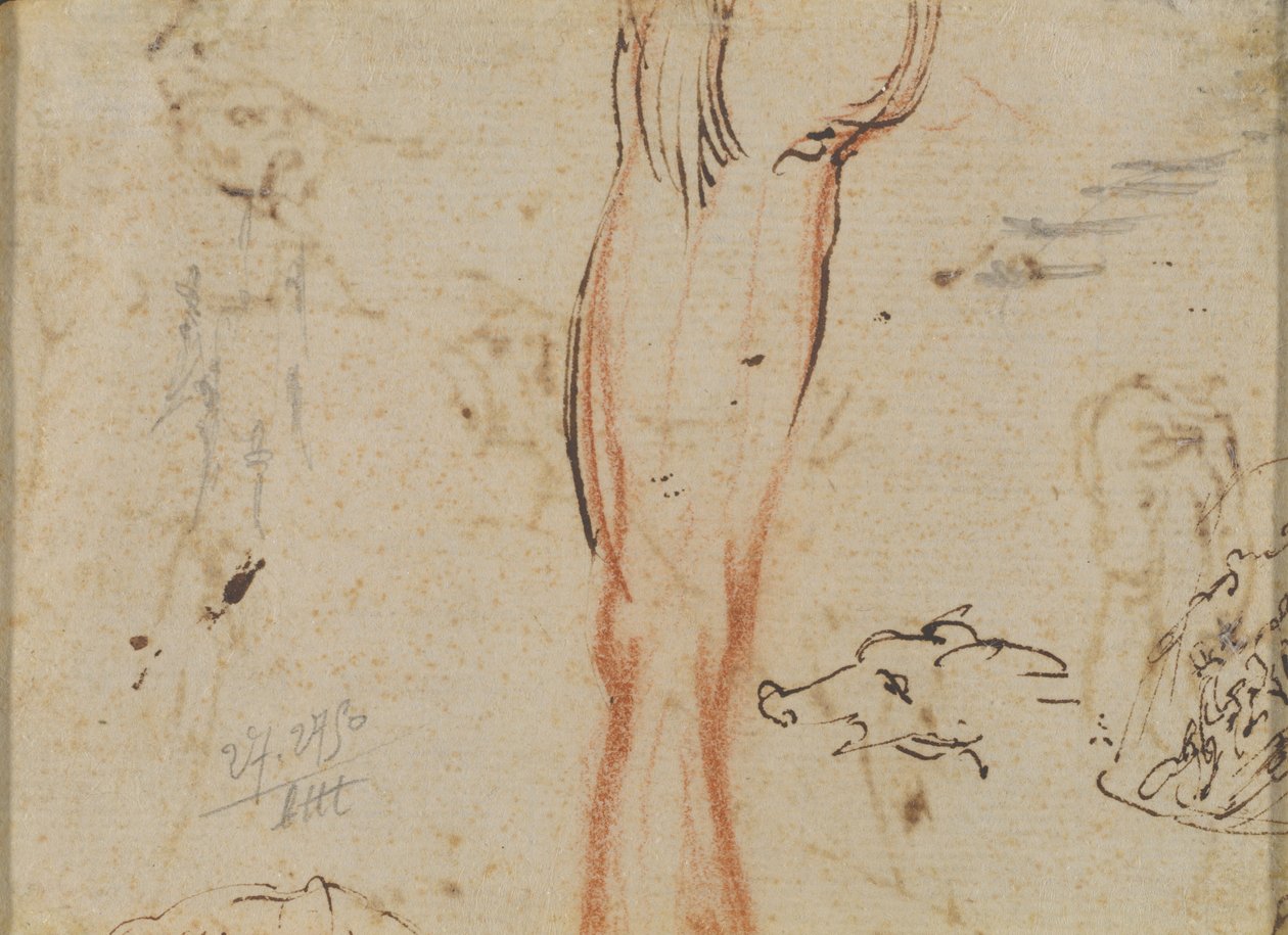 Ein Bein und ein Schweinskopf von Jacques Callot