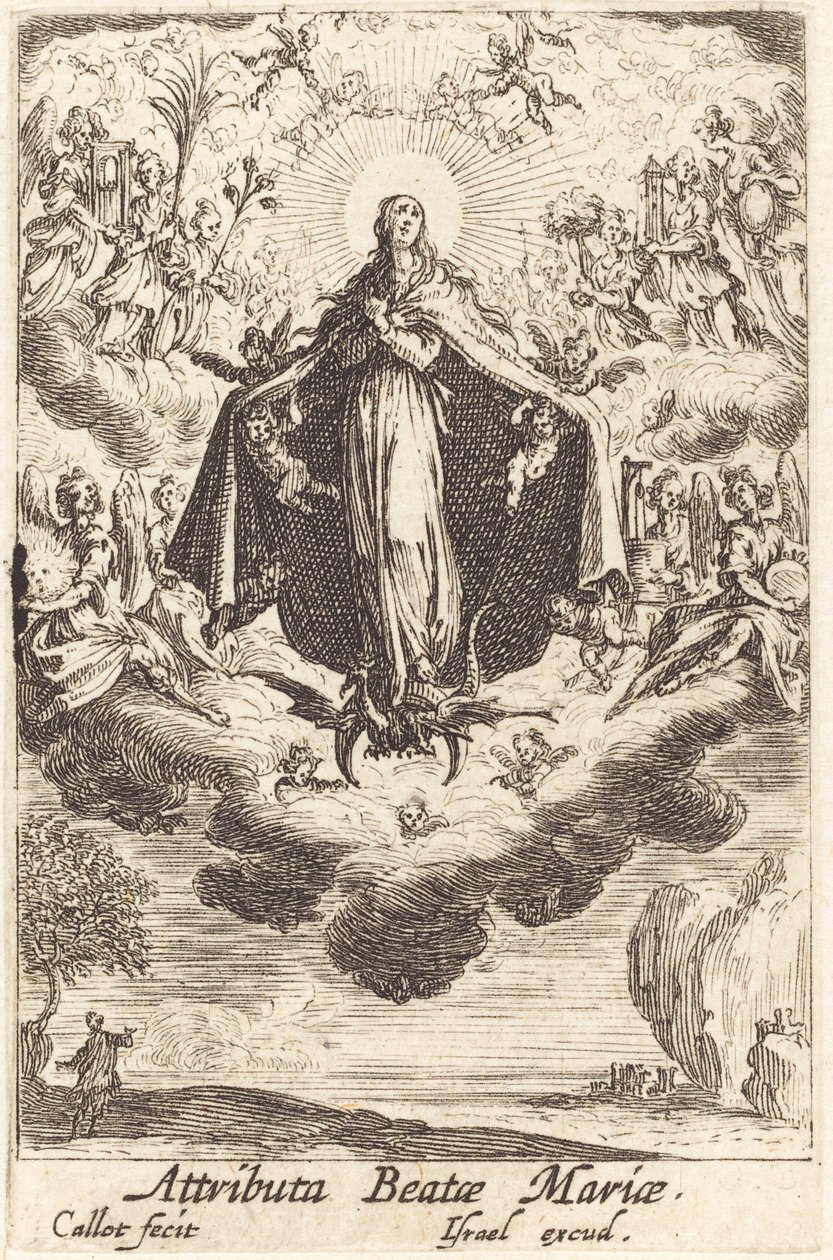 Attribute der Jungfrau von Jacques Callot