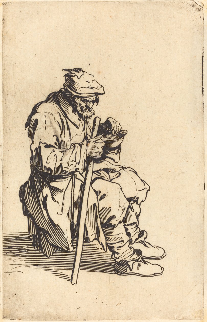 Bettler beim Essen, ca. 1622 von Jacques Callot