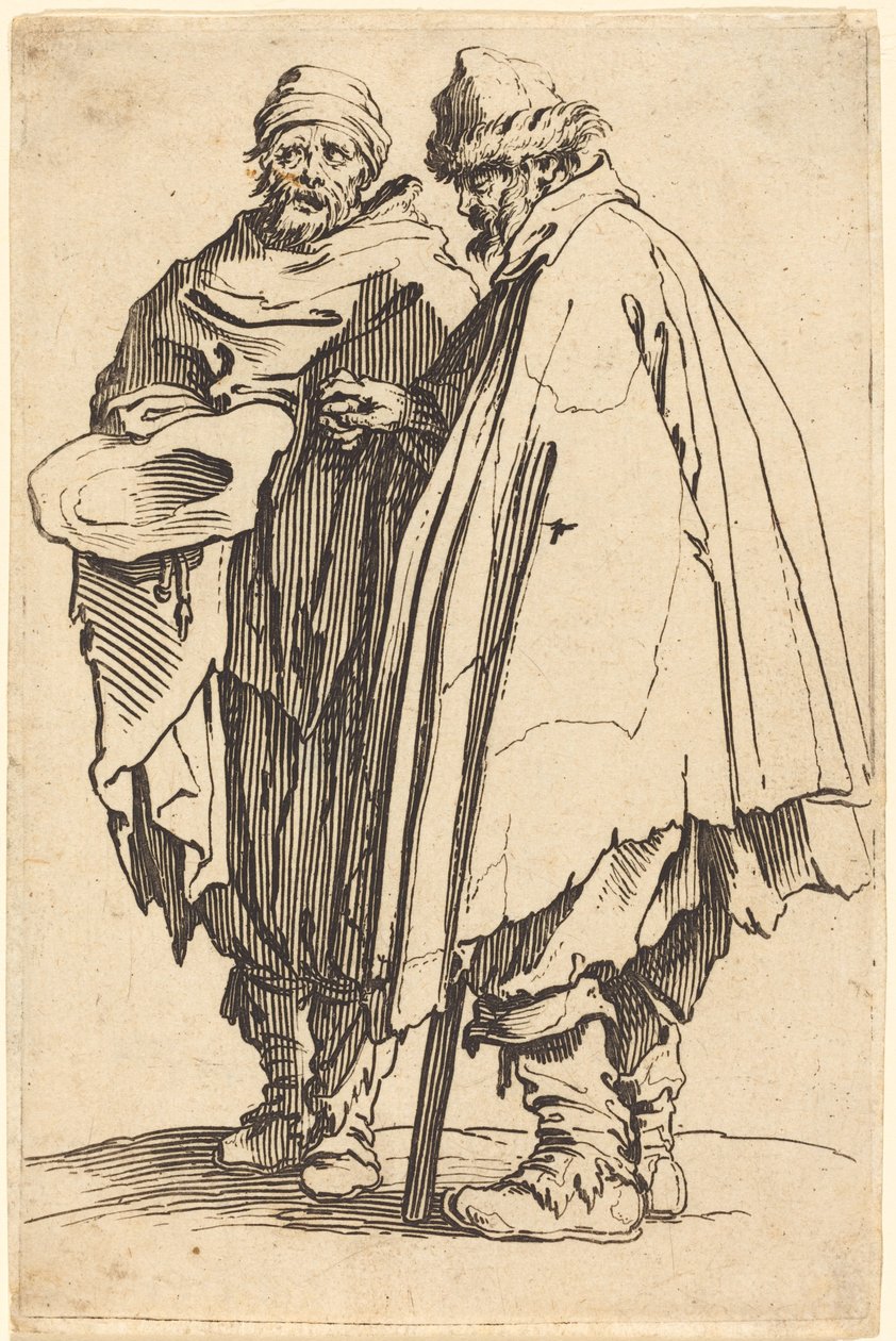 Blinder Bettler und Begleiter von Jacques Callot