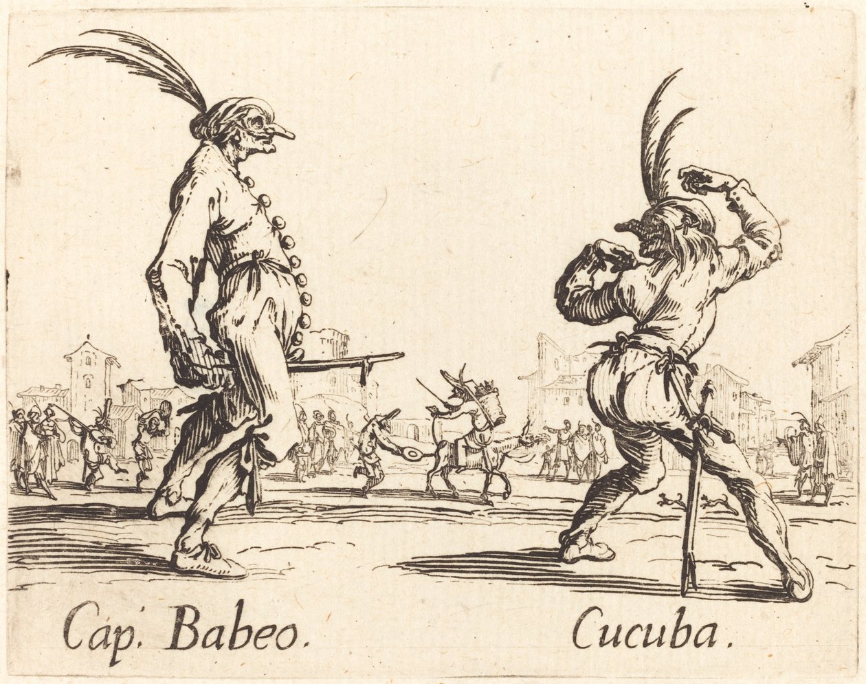 Cap. Babeo und Cucuba von Jacques Callot