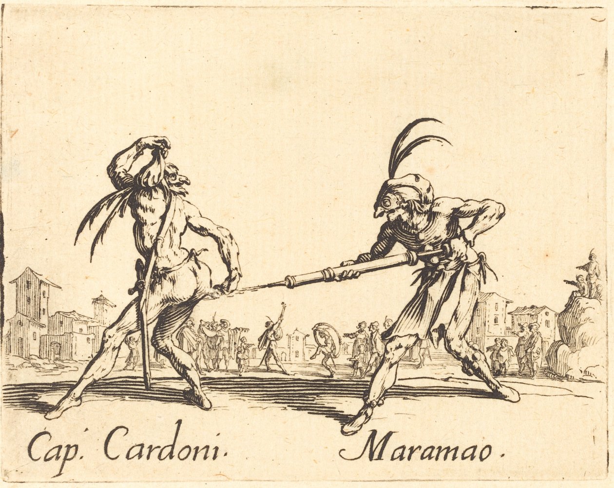 Cap. Cardoni und Maramao von Jacques Callot