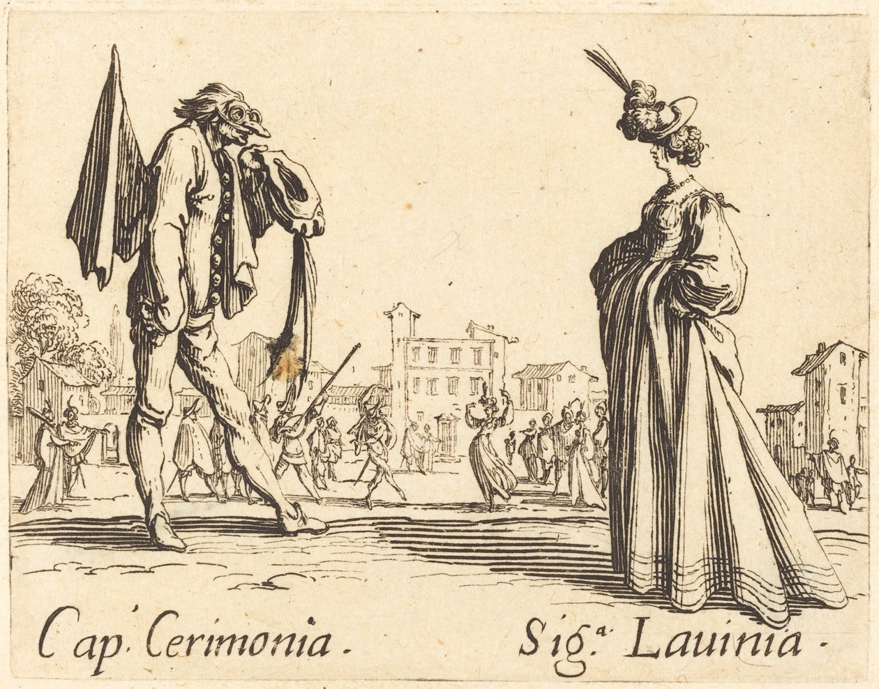 Cap. Cerimonia und Siga. Lavinia von Jacques Callot