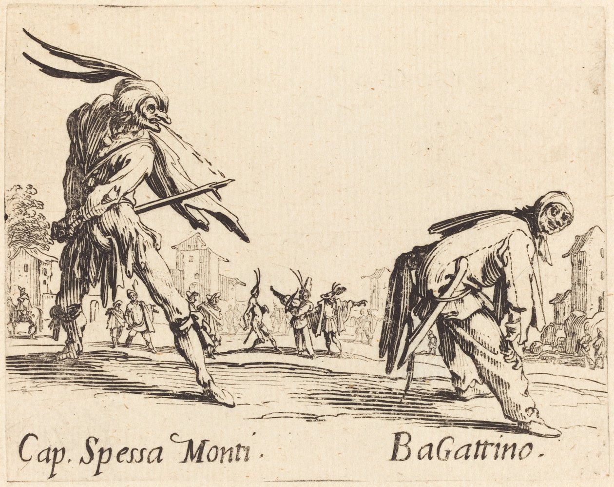 Cap. Spessa Monti und Bagattino von Jacques Callot
