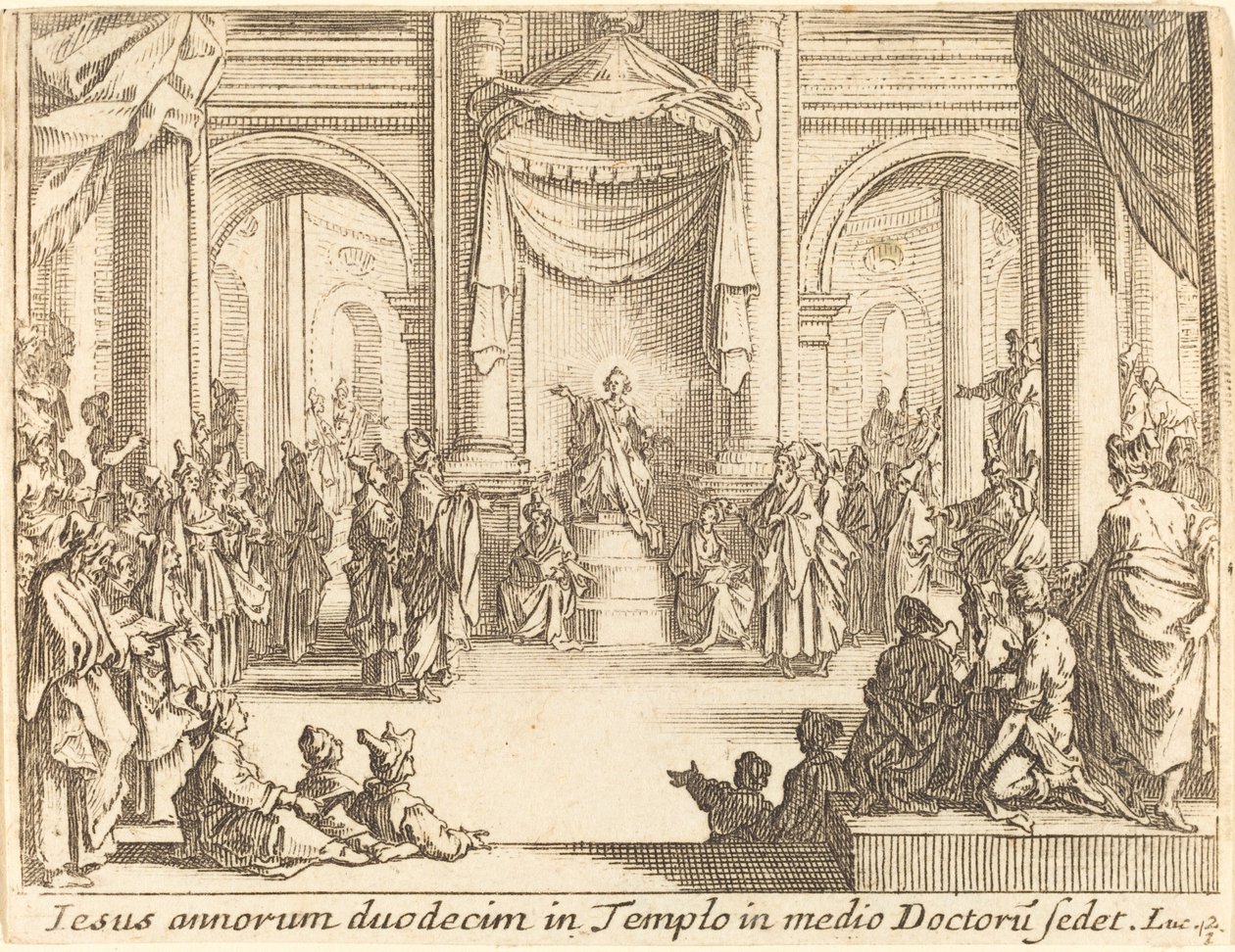 Christus im Gespräch mit den Ärzten von Jacques Callot