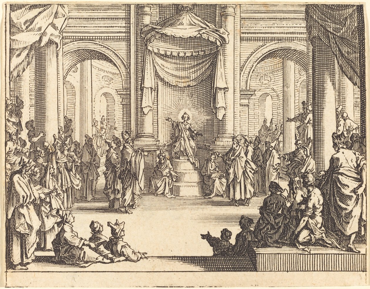 Christus im Gespräch mit den Ärzten von Jacques Callot