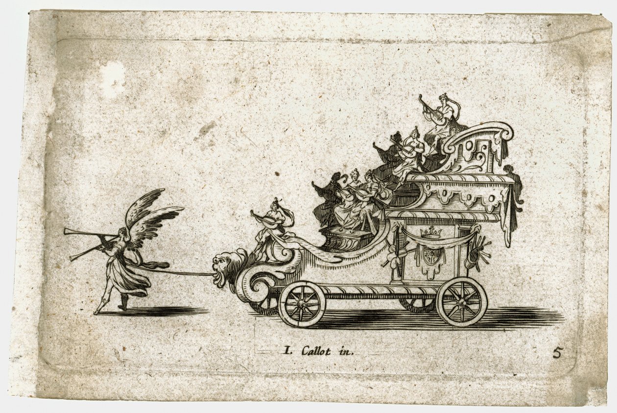 Kampf an der Barriere: ein Streitwagen von Jacques Callot