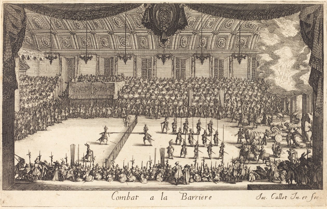 Kampf an der Barriere von Jacques Callot
