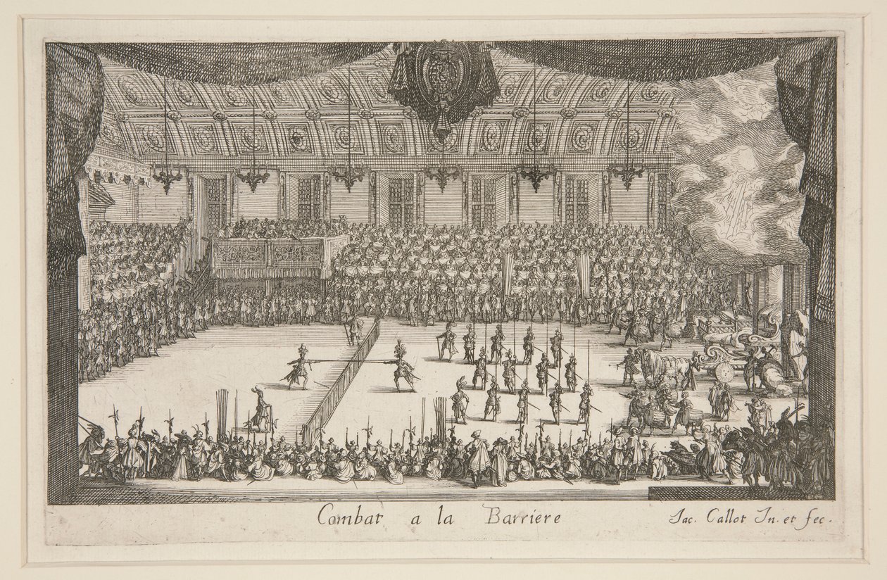 Kampf an der Barriere, der Kampf von Jacques Callot