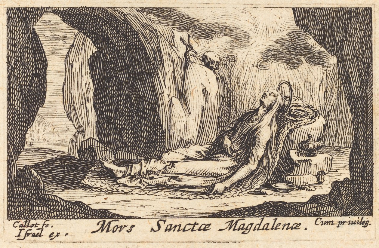 Tod der Magdalena von Jacques Callot