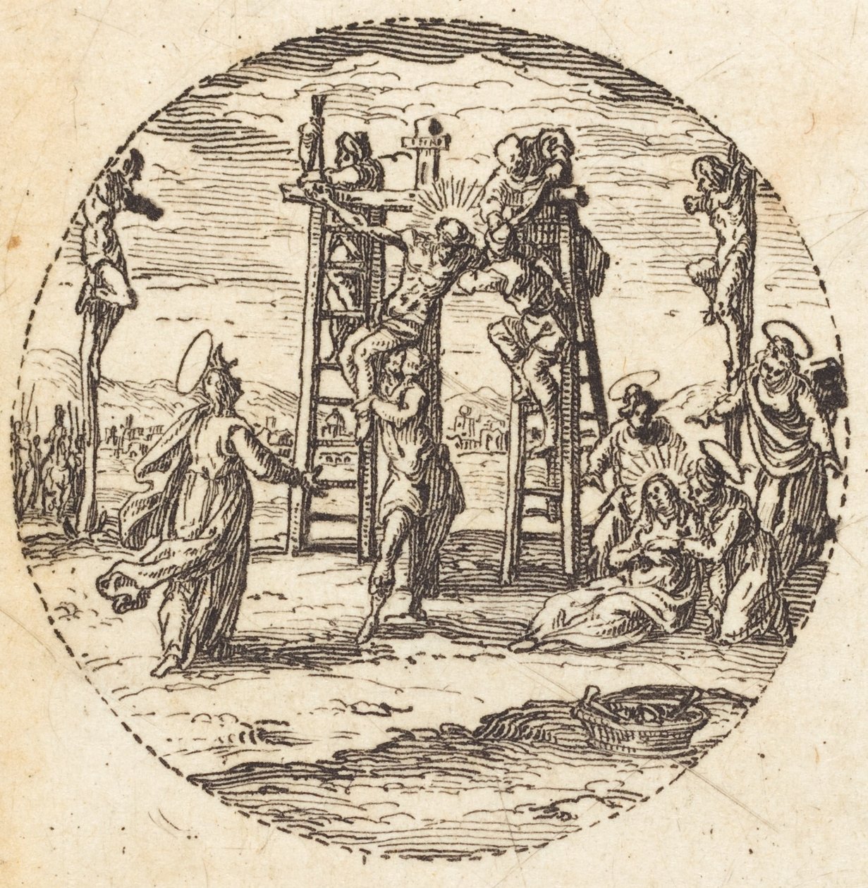 Abnahme vom Kreuz von Jacques Callot