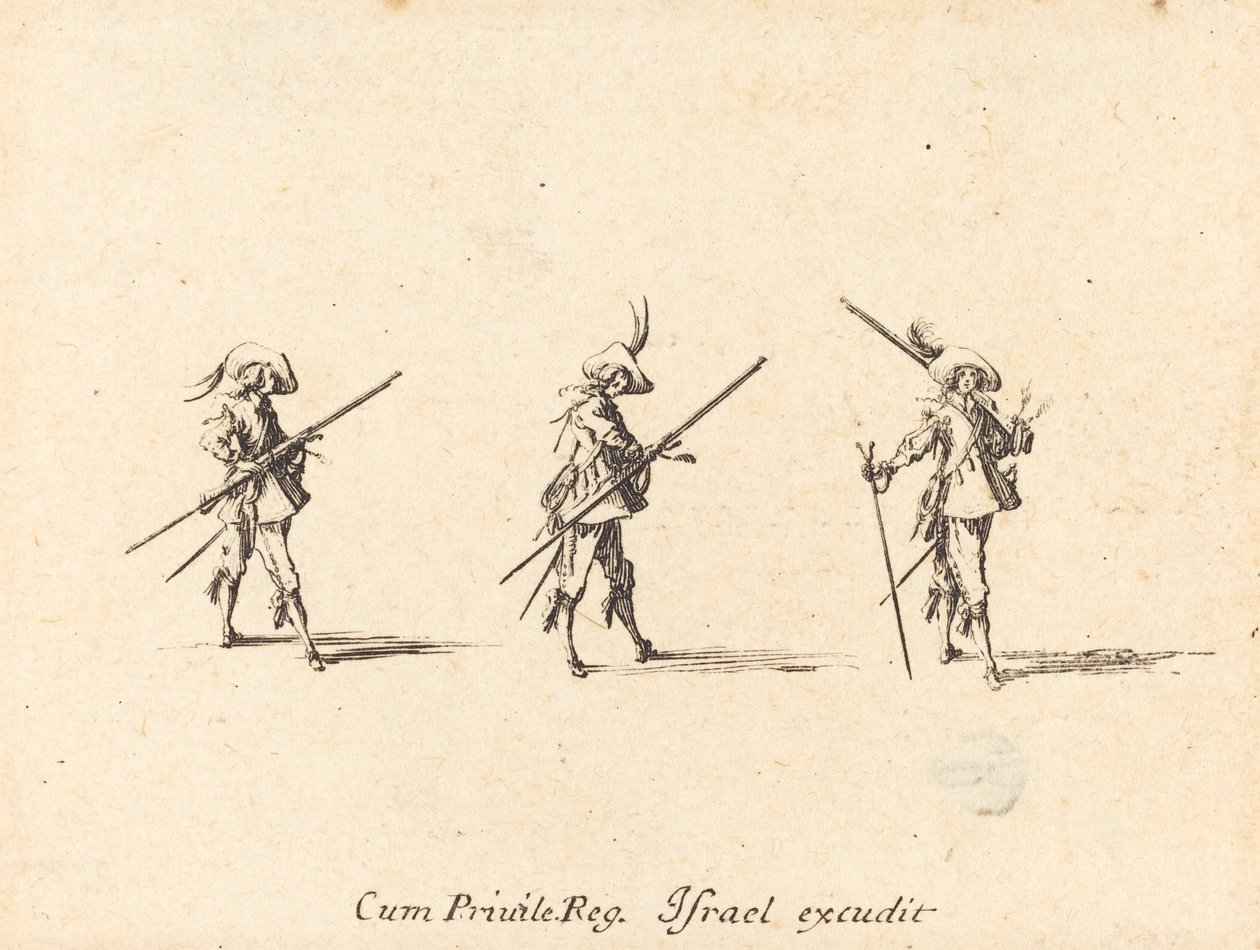 Übung mit dem Musket von Jacques Callot