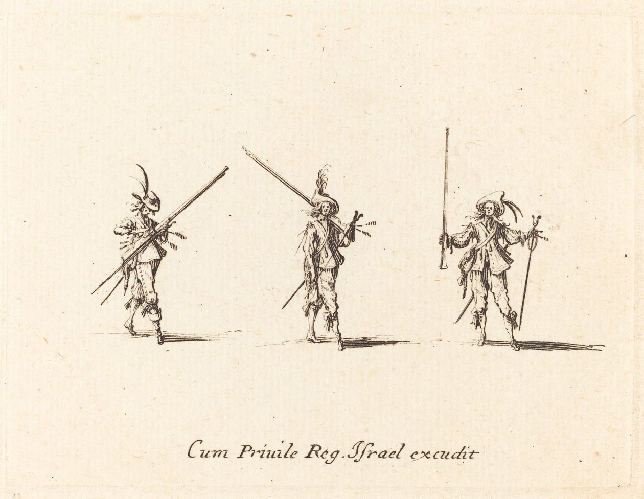 Übung mit dem Musket von Jacques Callot