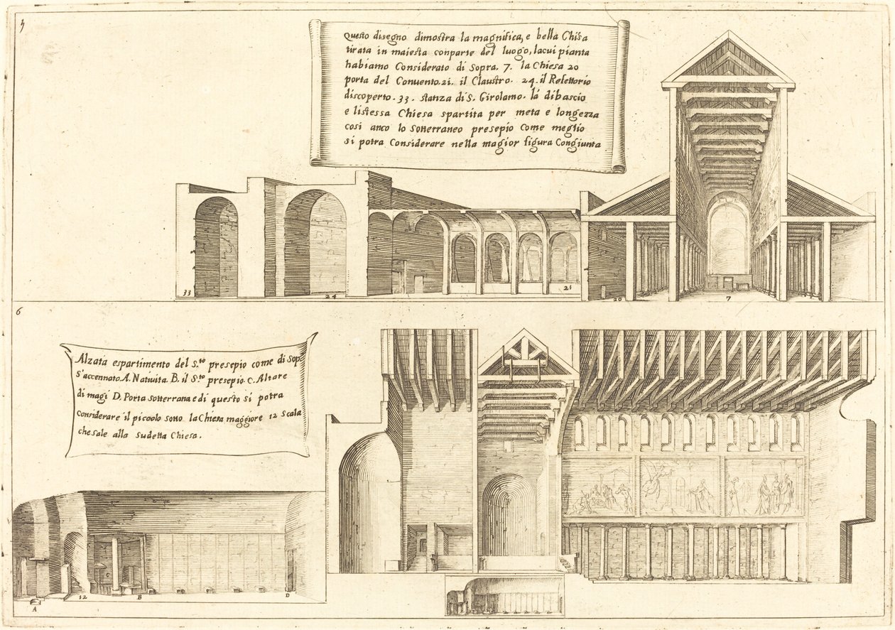 Erhebung der Kirchen einschließlich der Heiligen Krippe von Jacques Callot