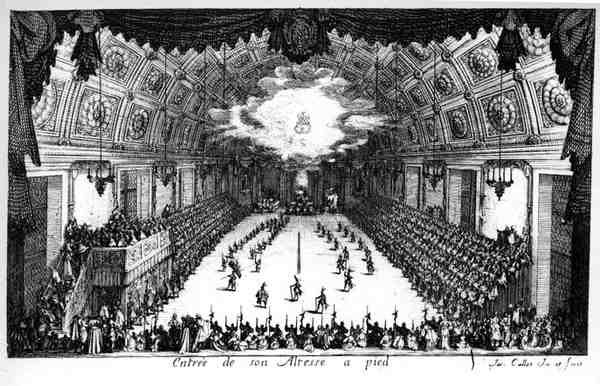 Eintritt seiner Hoheit zu Fuß von Jacques Callot