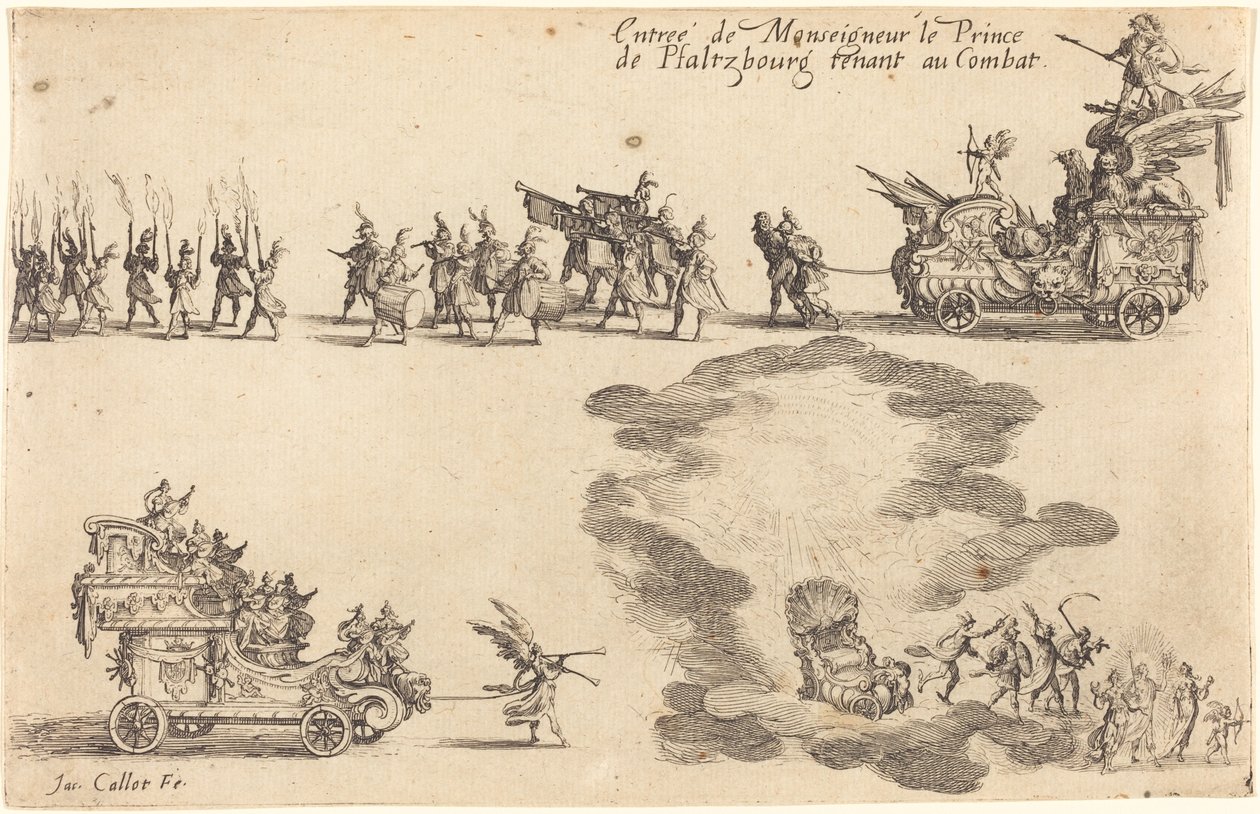 Einzug des Prinzen von Pfalzburg von Jacques Callot