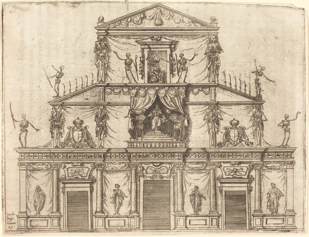 Fassade von San Lorenzo, Florenz von Jacques Callot