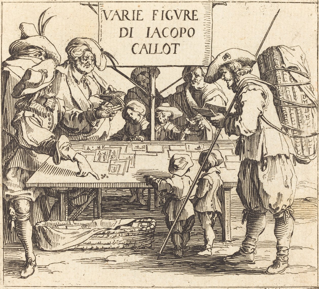 Frontispiz für Varie Figure, ca. 1621 von Jacques Callot