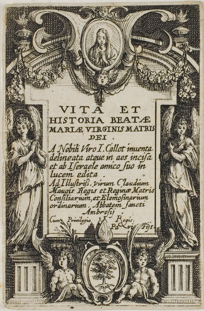 Frontispiz, aus Das Leben der Jungfrau von Jacques Callot