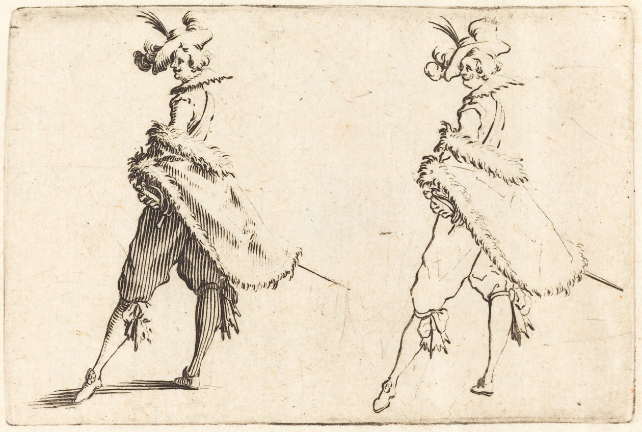 Herr von der Seite gesehen von Jacques Callot