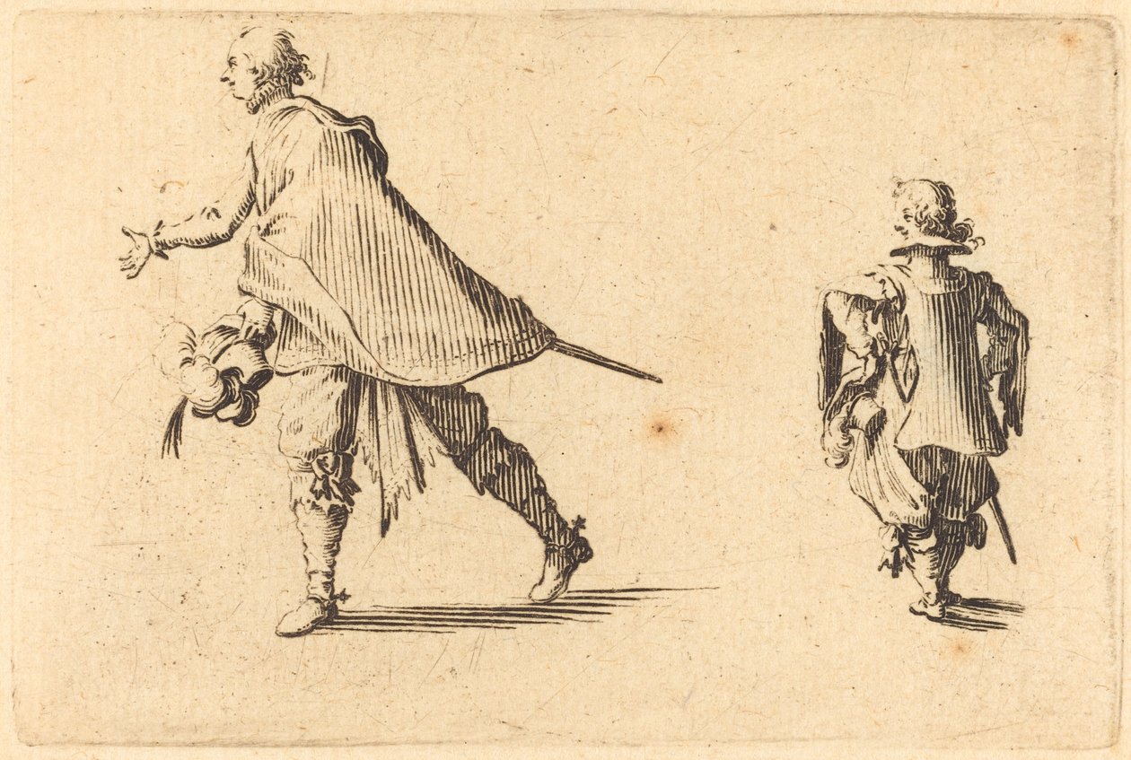 Herr und sein Page von Jacques Callot