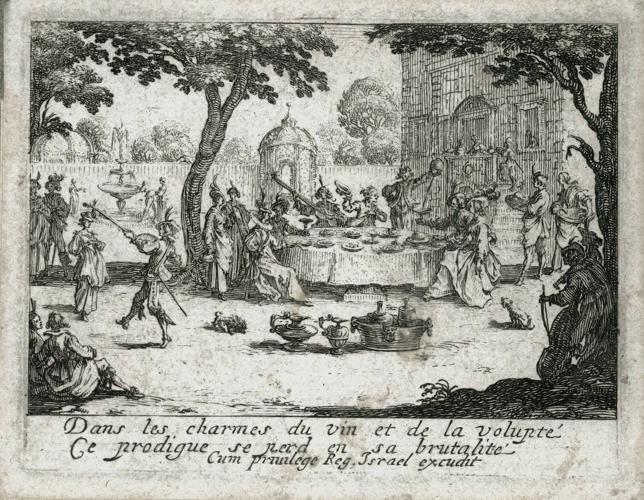 Das Leben des verlorenen Sohnes (Gravur) von Jacques Callot