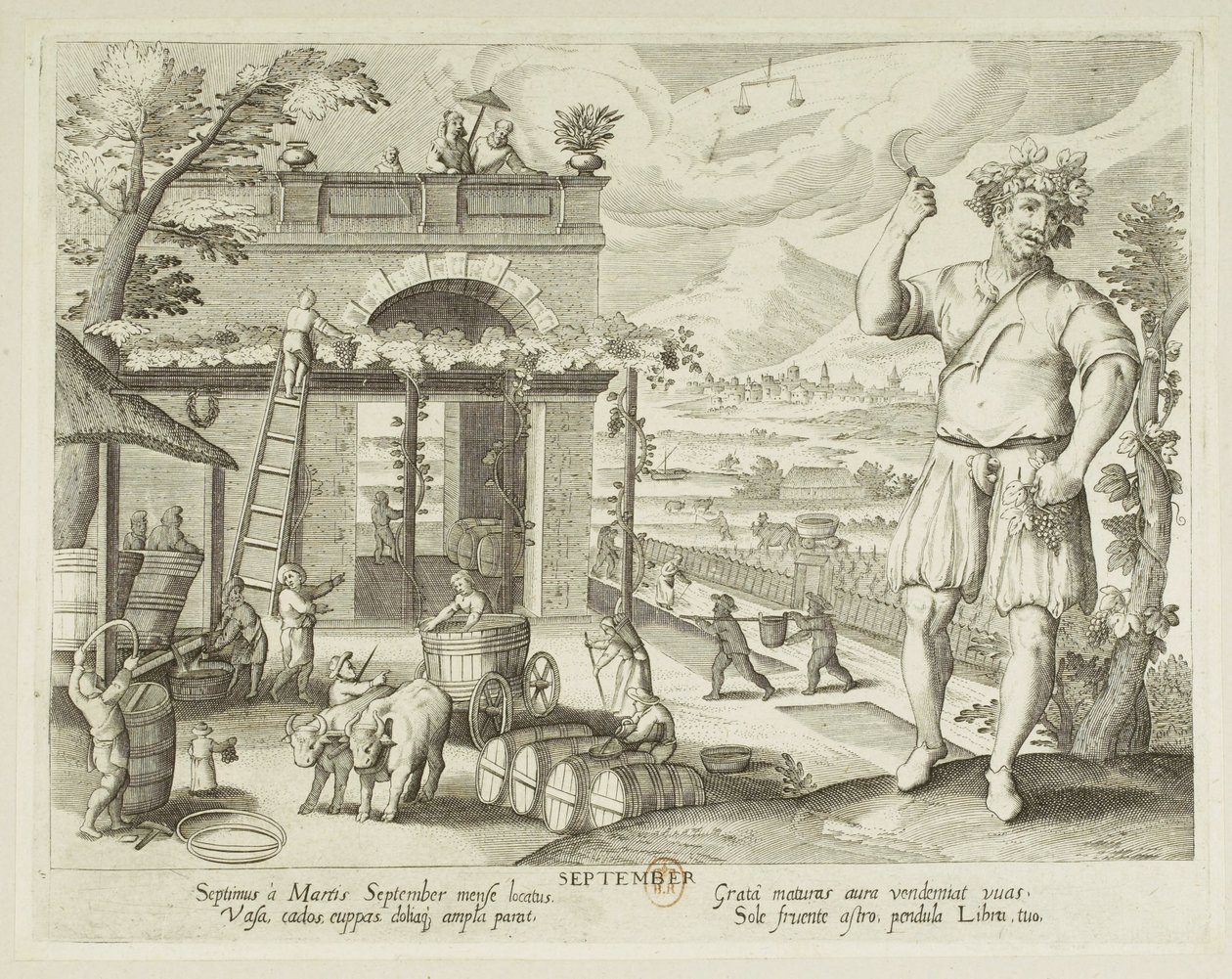Die Monate. 9, September von Jacques Callot