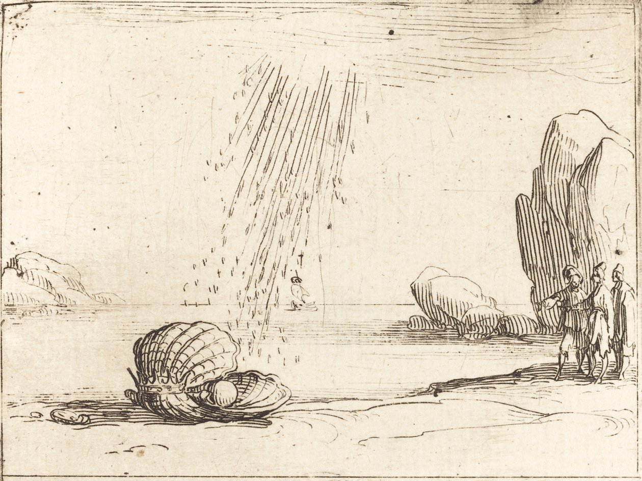 Auster mit Perle von Jacques Callot