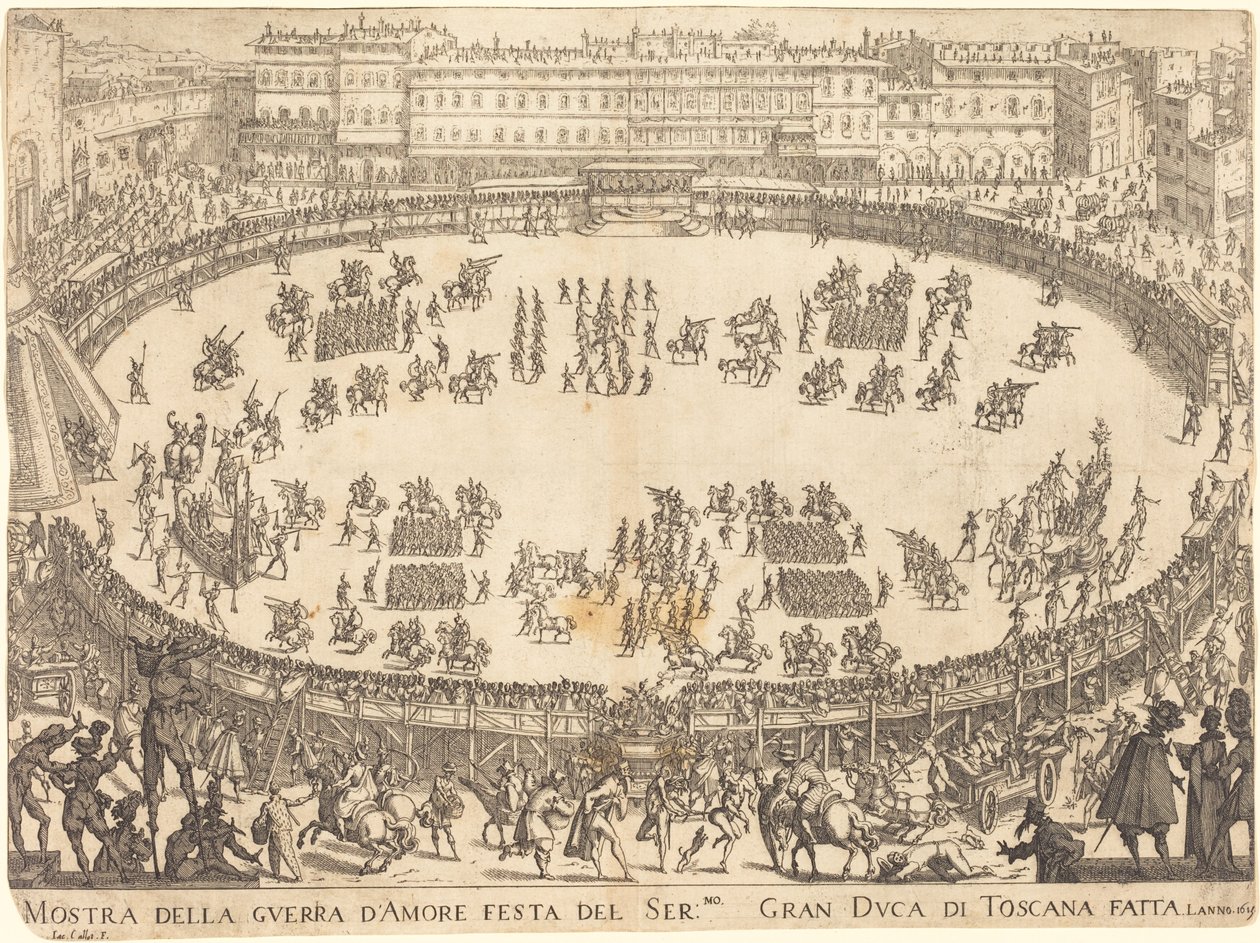 Parade im Amphitheater von Jacques Callot