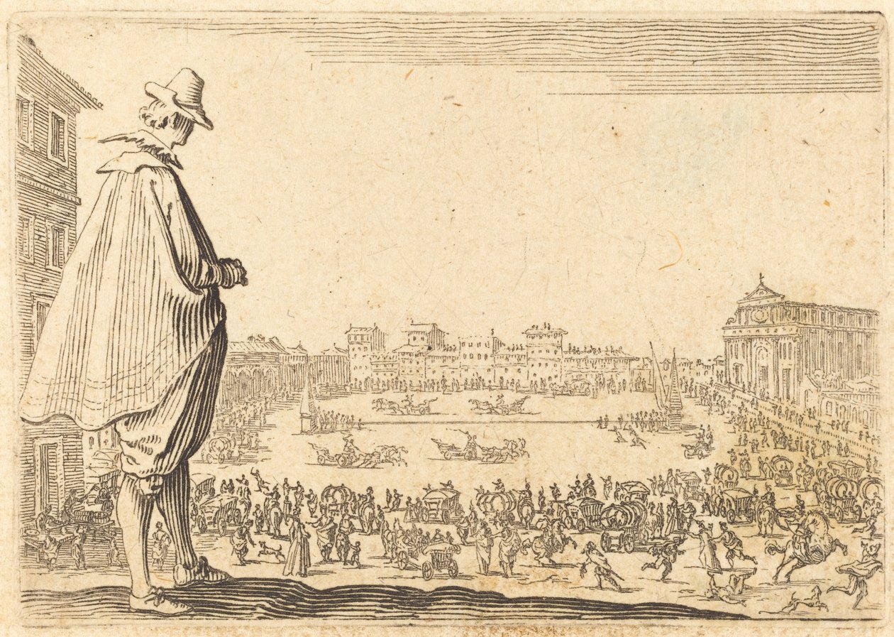 Piazza Santa Maria Novella, Florenz von Jacques Callot