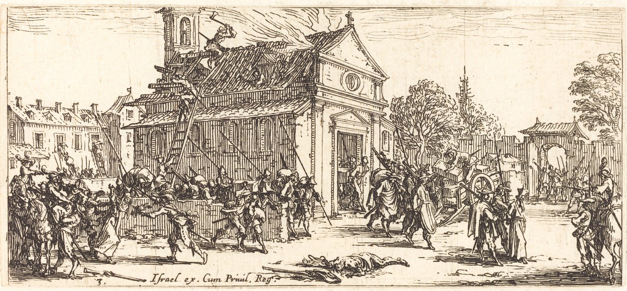 Plünderung eines Klosters von Jacques Callot
