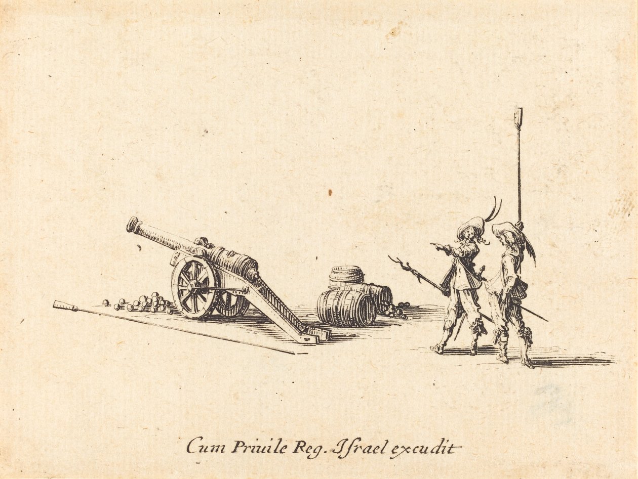 Vorbereitung zum Abfeuern der Kanone von Jacques Callot