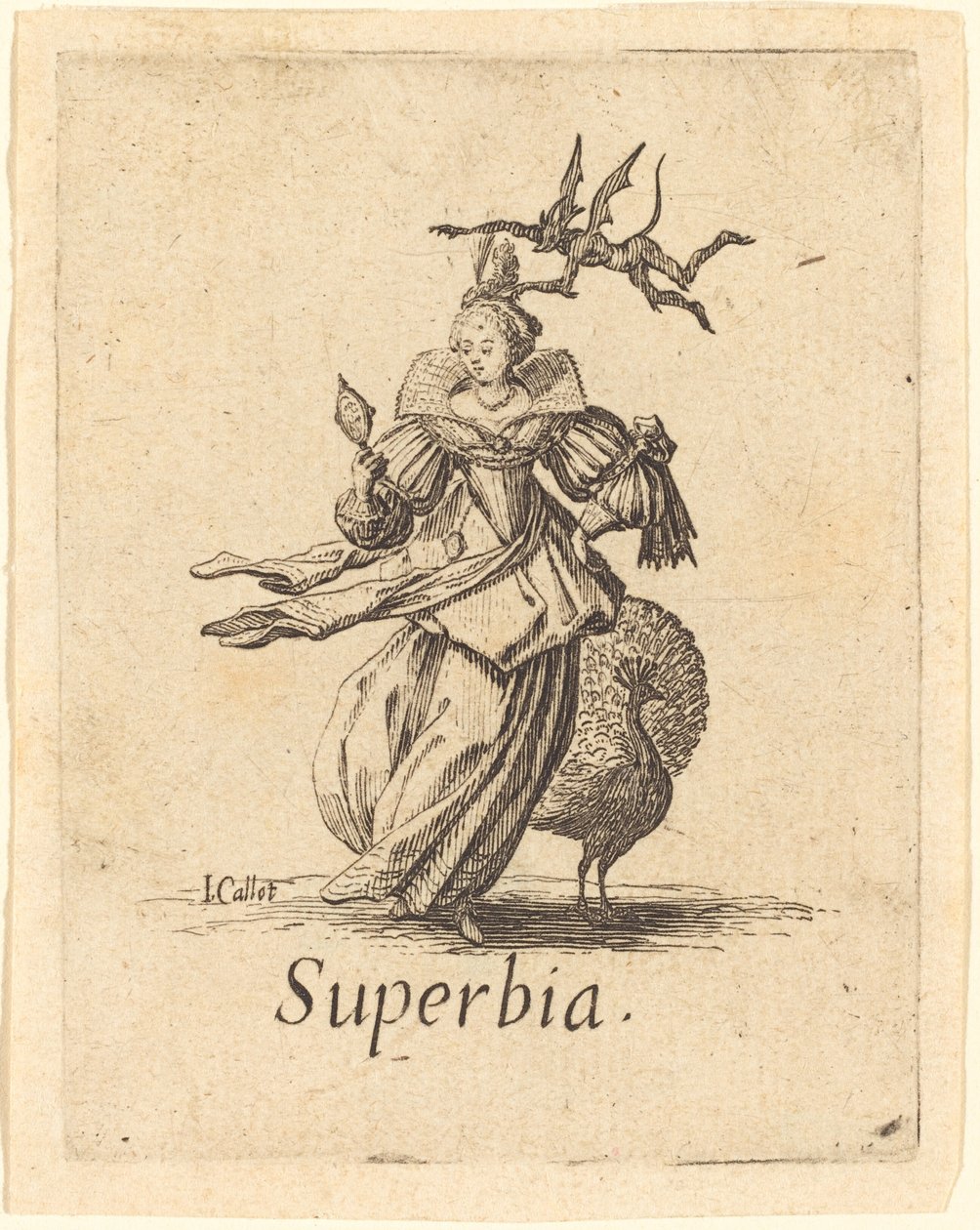 Stolz (Eitelkeit) von Jacques Callot