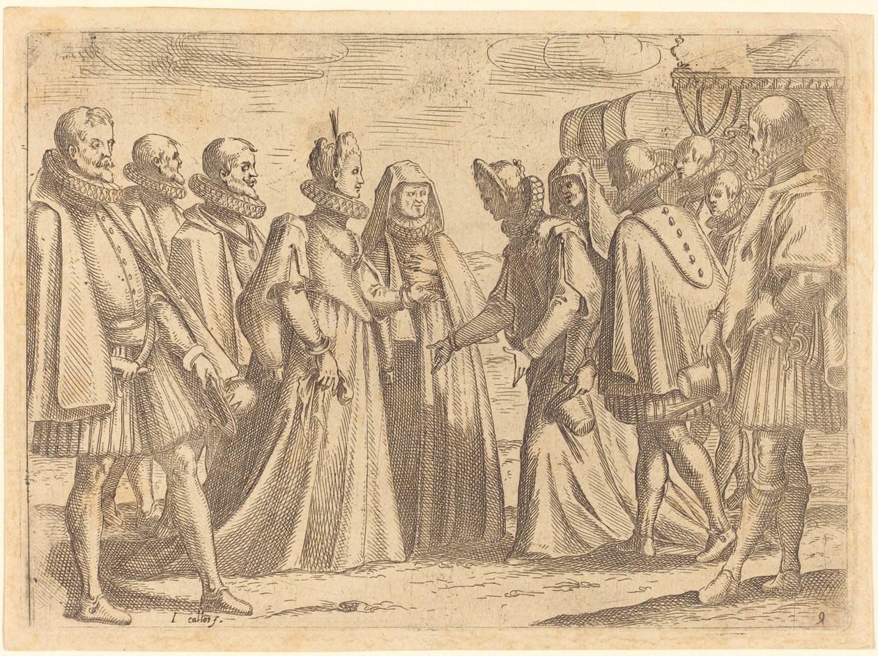 Empfang in Mantua von Jacques Callot