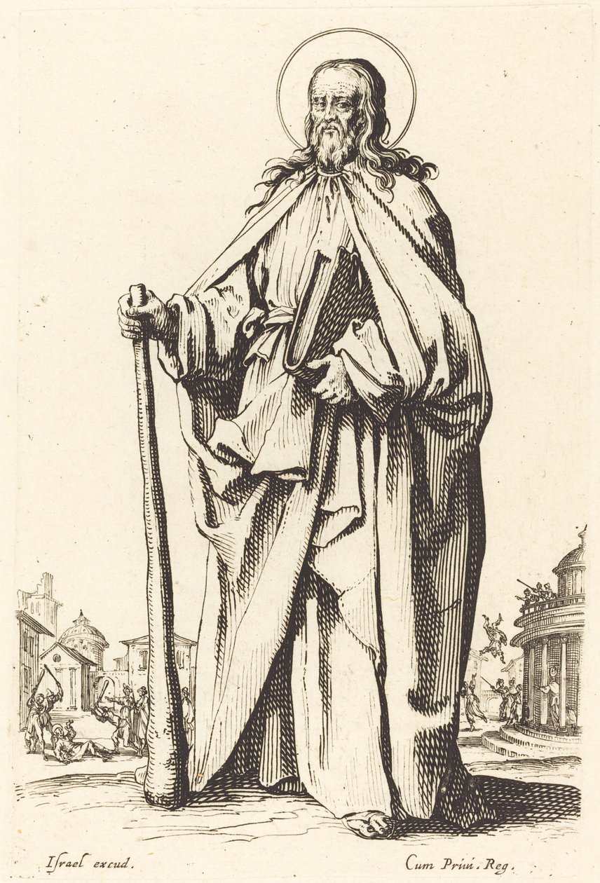 Heiliger Jakobus der Jüngere, veröffentlicht 1631 von Jacques Callot