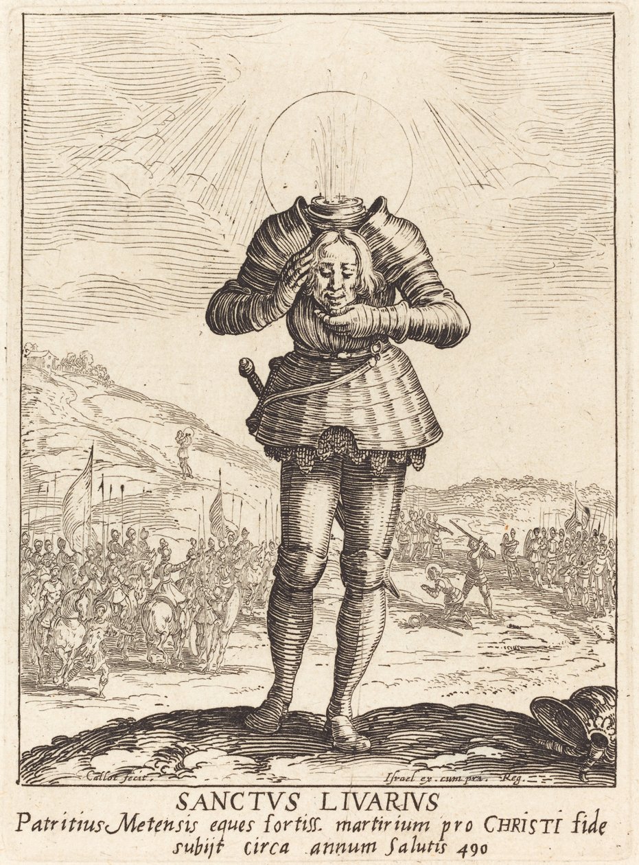 Heiliger Livier von Jacques Callot