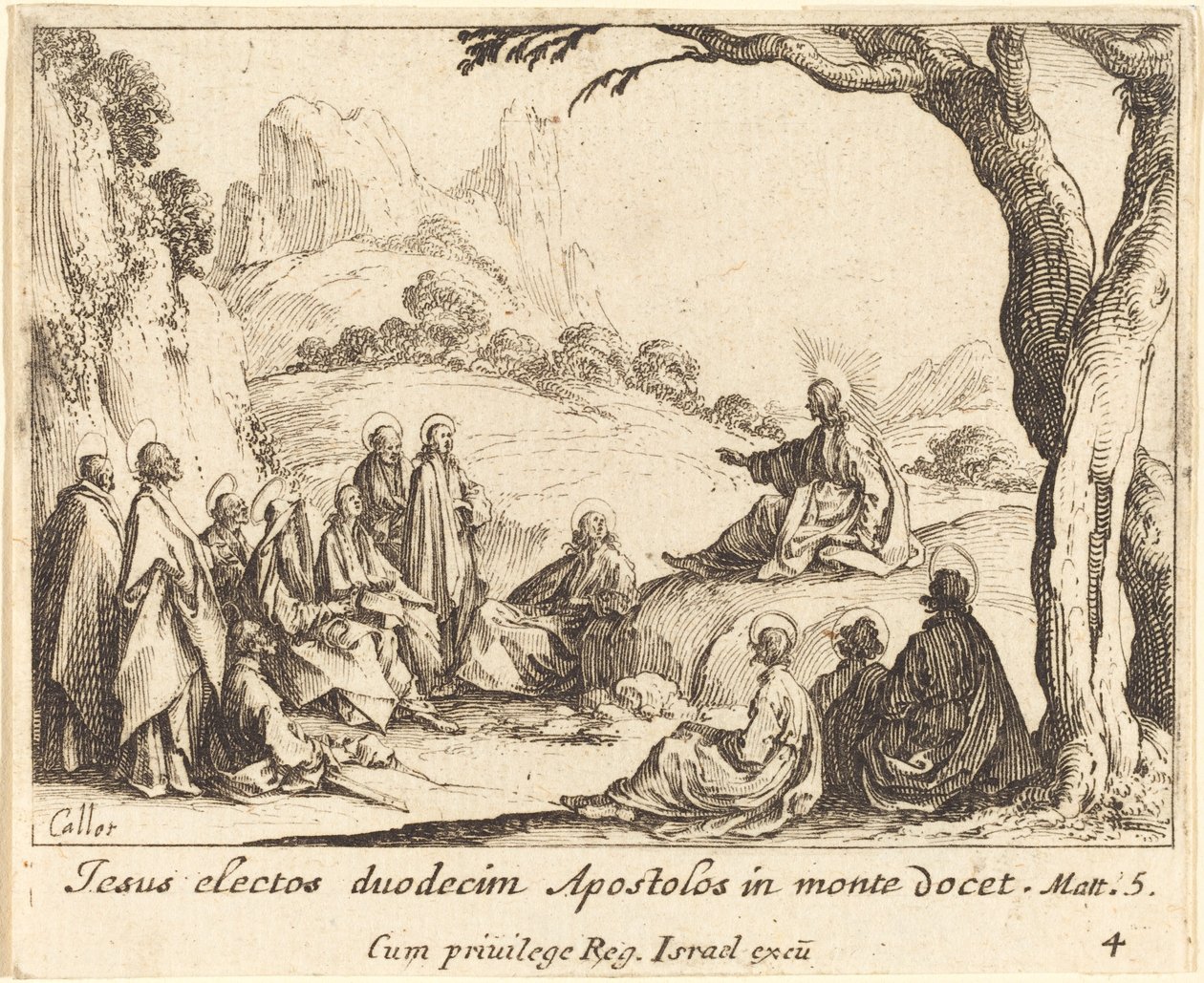 Predigt auf dem Berg von Jacques Callot