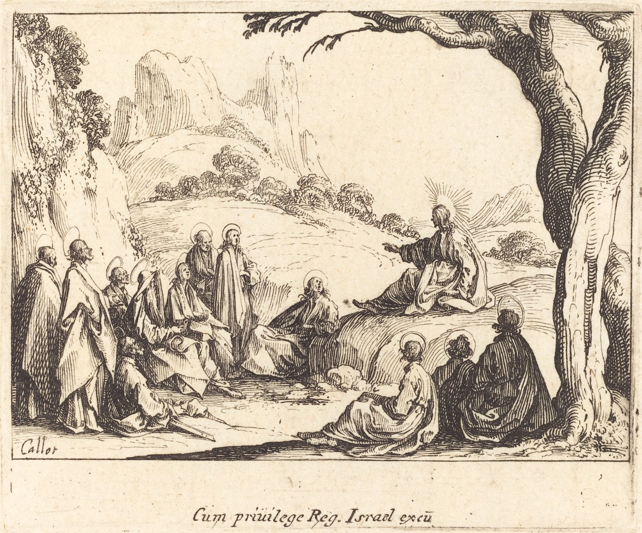 Predigt auf dem Berg von Jacques Callot