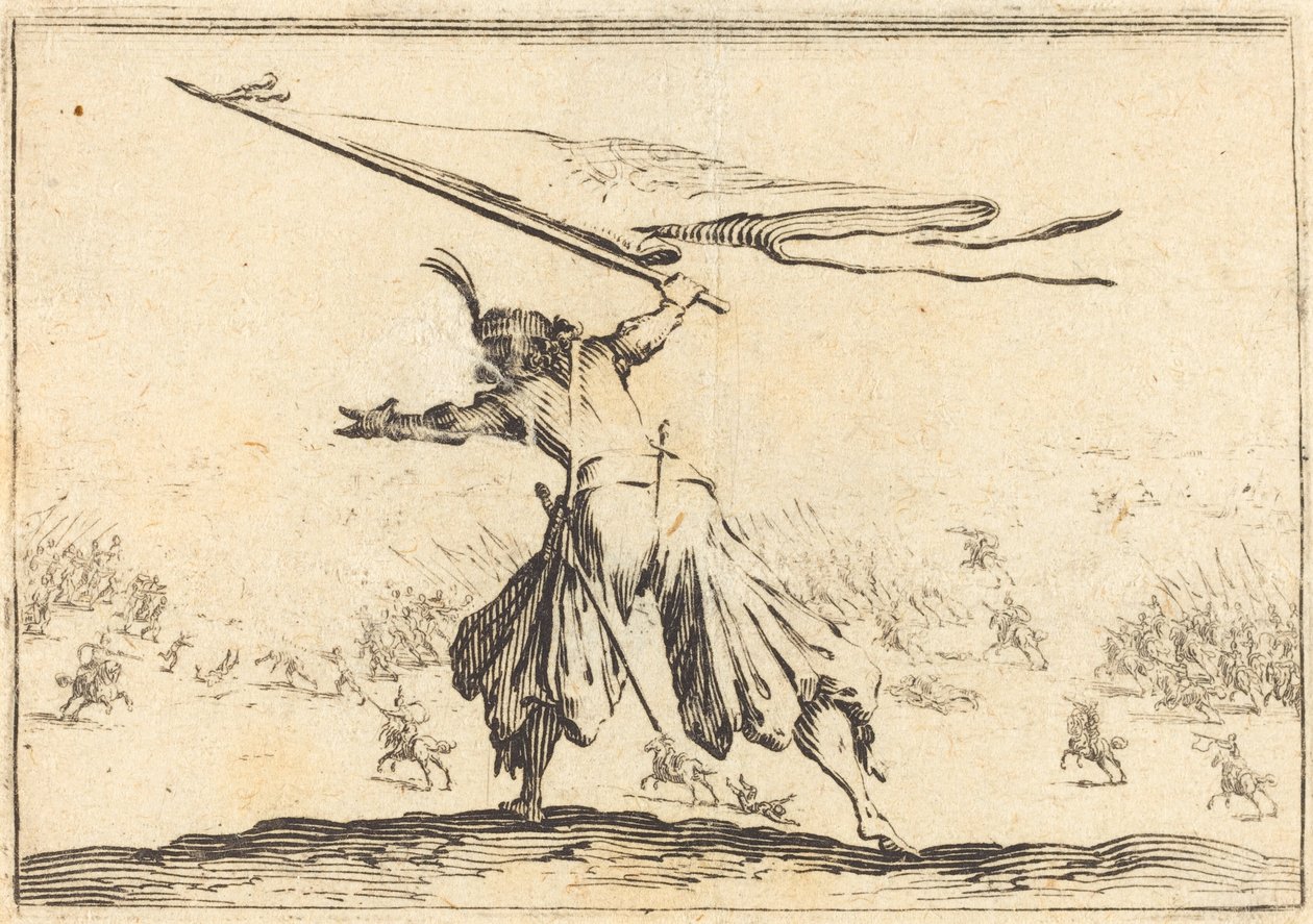 Fahnenträger von Jacques Callot