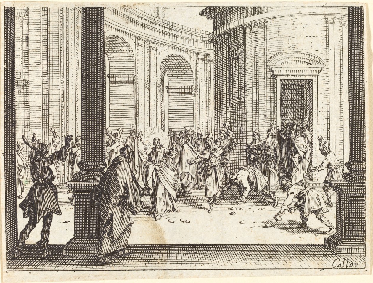 Steinigung von Jesus von Jacques Callot