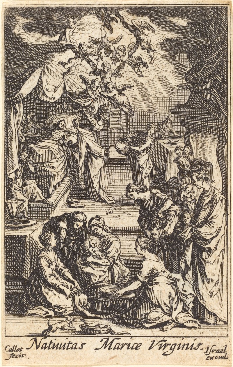 Die Geburt der Jungfrau von Jacques Callot