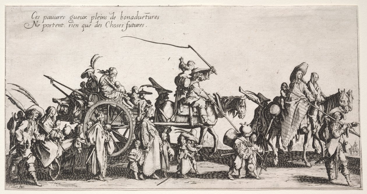 Die Bohemiens, ca. 1621-1625 von Jacques Callot