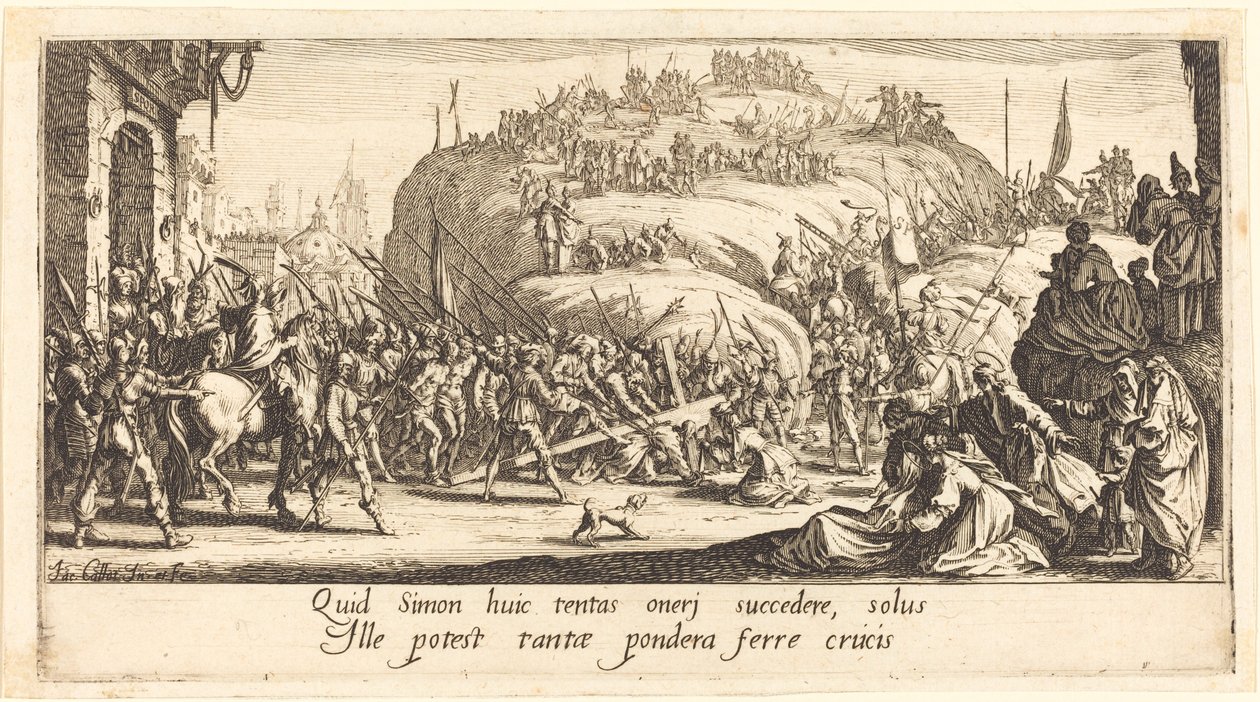 Das Tragen des Kreuzes von Jacques Callot