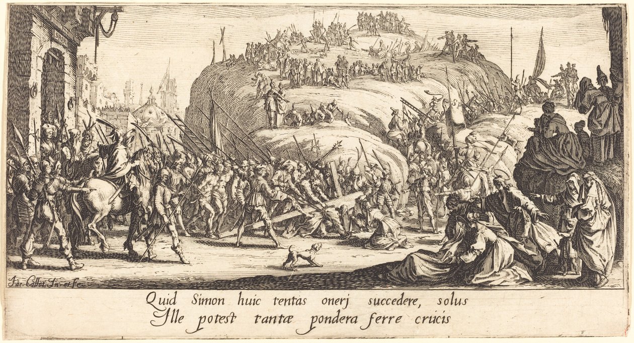 Das Tragen des Kreuzes von Jacques Callot