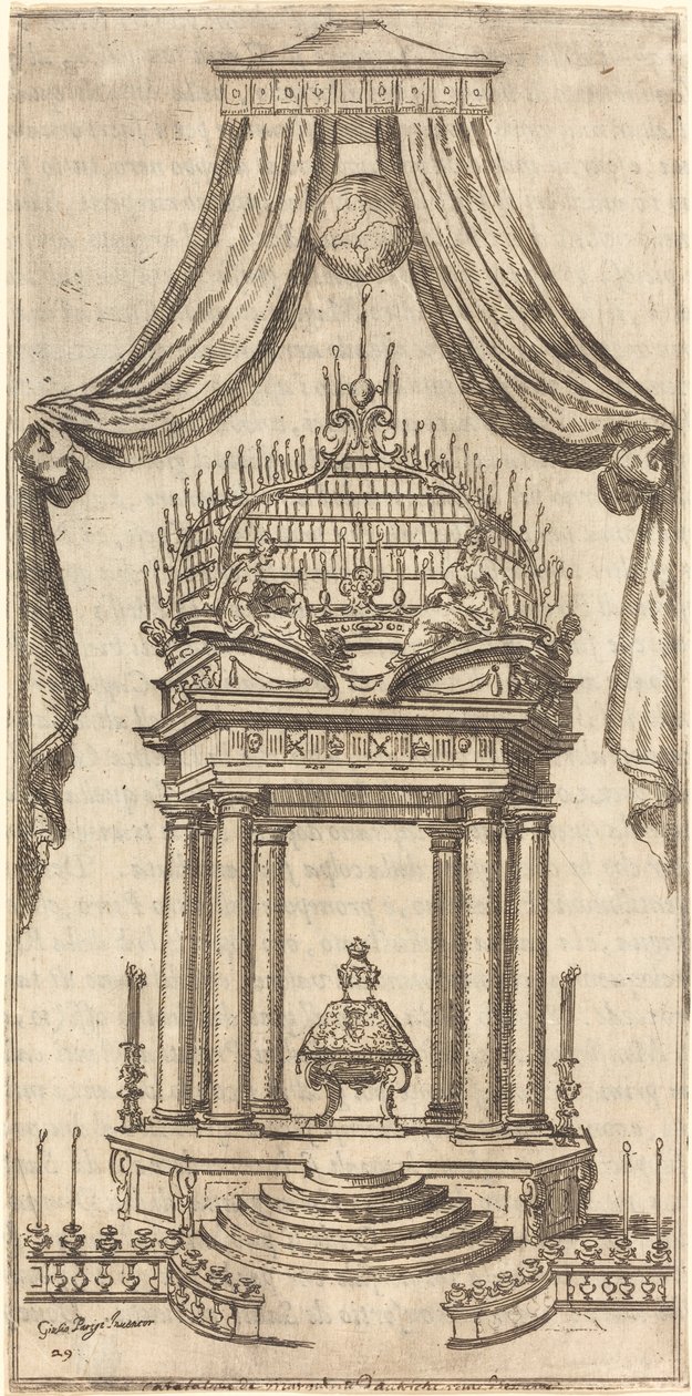 Der Katafalk, 1612 von Jacques Callot