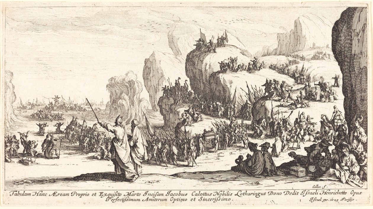 Die Überquerung des Roten Meeres von Jacques Callot