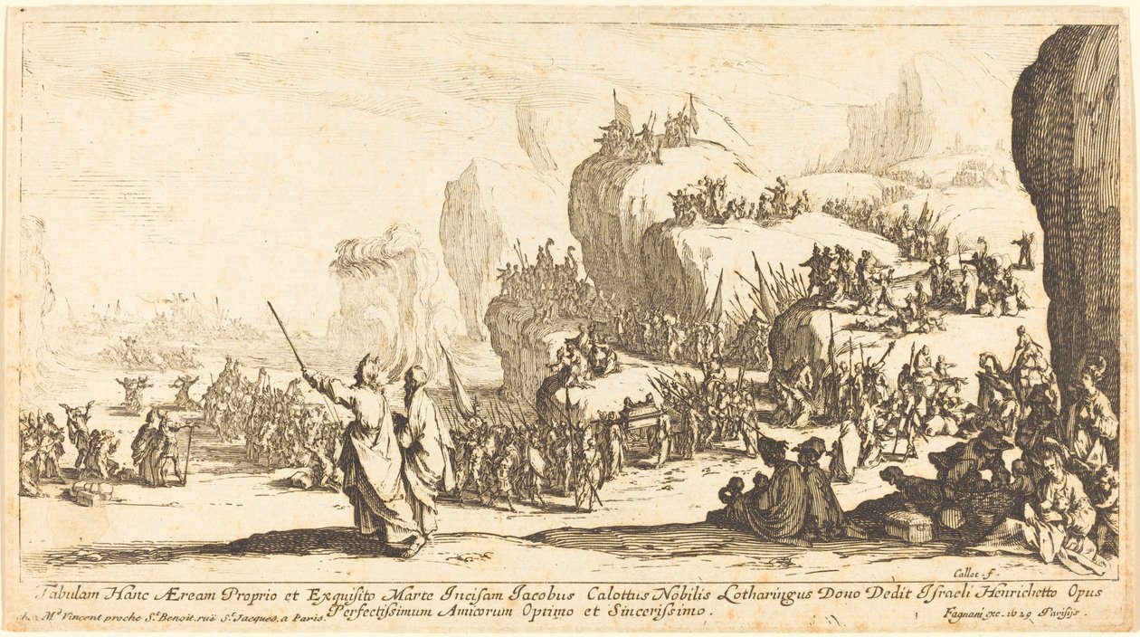 Die Durchquerung des Roten Meeres, 1629 von Jacques Callot