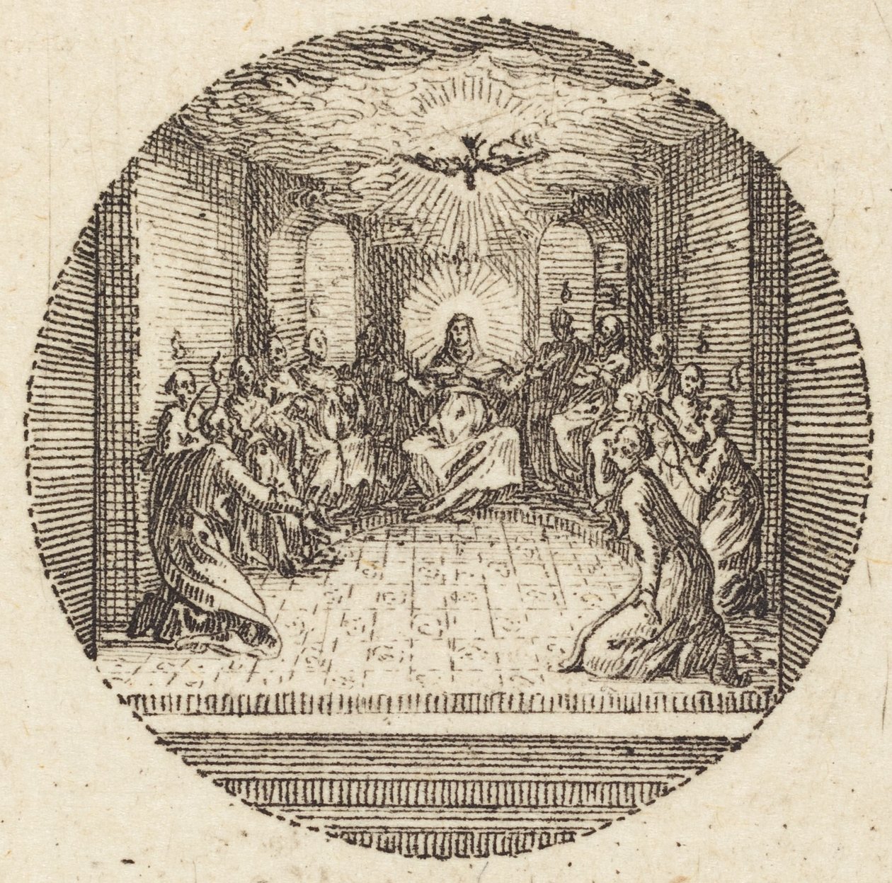 Der Abstieg der Heiligen Taube von Jacques Callot