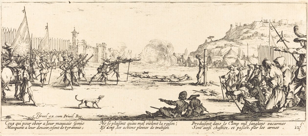 Das Erschießungskommando von Jacques Callot