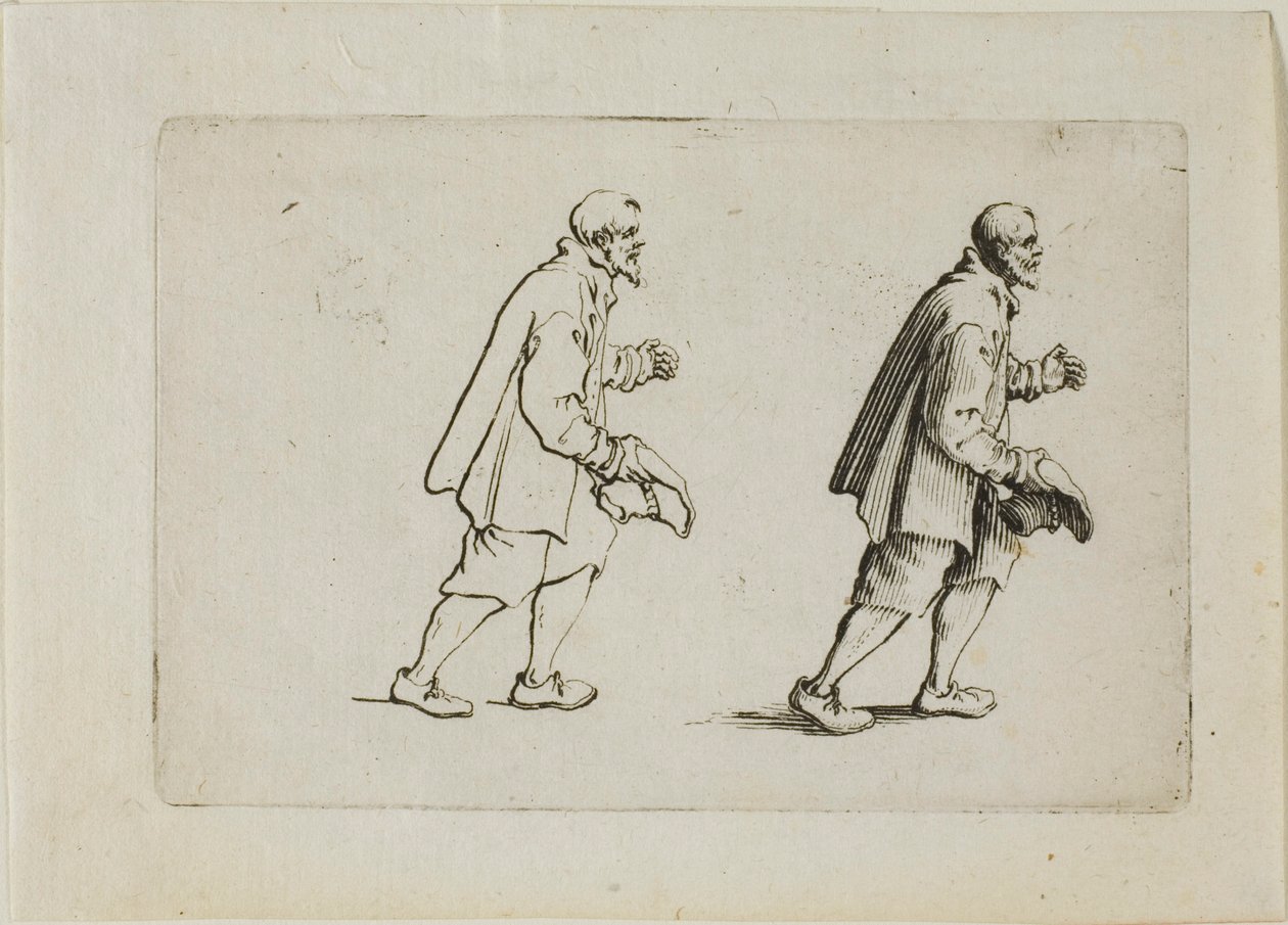 Der grußende Bauer, aus Die Caprices von Jacques Callot